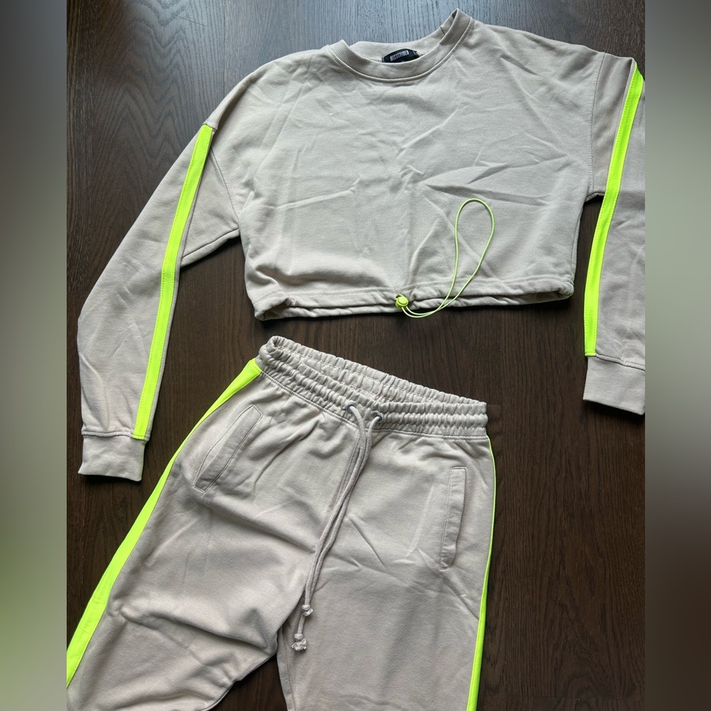 Misguided Neutral + Neon Sweatset